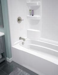 10 best bathtub shower surrounds of december 2020. Delta® Hycroft™ 60"W x 32"D x 61"H White Bathtub Wall ...