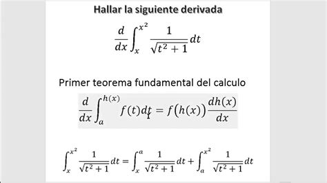 Ejemplo 1 Del Primer Teorema Fundamental Del Calculo Youtube