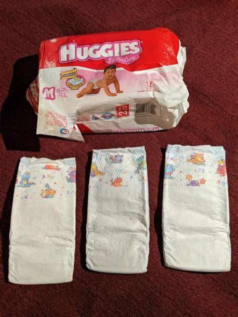 Vintage Huggies Ultratrim Diapers For Her 1995 Size 1 Small 8 14 Lbs 6