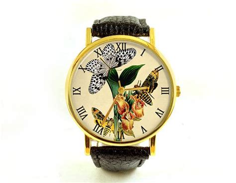Vintage Butterflies And Moths Watch Vintage By 10northcreative Floral