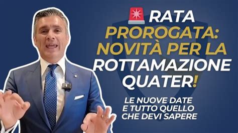 Proroga Seconda Rata Rottamazione Quater Ultime Notizie E