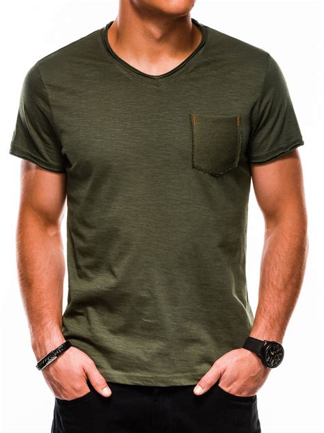 Mens Plain T Shirt Olive S1100 Modone Wholesale Clothing For Men