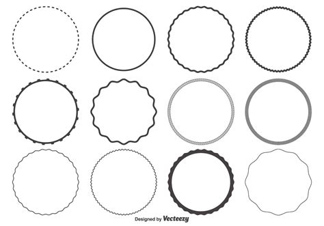 Circle Shapes Set 109938 Vector Art At Vecteezy
