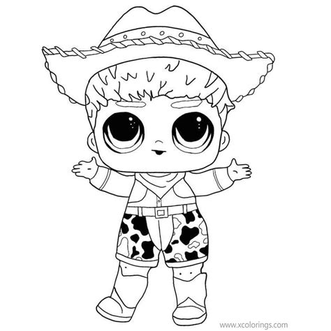 LOL Surprise Boys Coloring Pages Punk Boi - XColorings.com