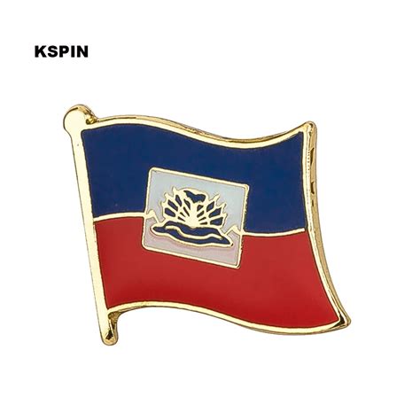 300pcs A Lot Haiti Flag Lapel Pin Badge Pin 300pcs A Lot Brooch Icons Ks 0073 Badges Aliexpress