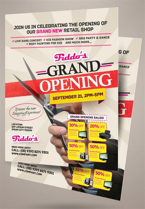 16 Grand Opening Flyer Templates Sample Templates