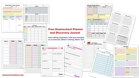 I also included a section on how i assign daily work, plus get free downloadable printables! Free Homeschool Planner and Discovery Journal - Homeschool Den