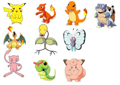 Pokemon Characters Vector Eps File Cartoons Pinterest Logos