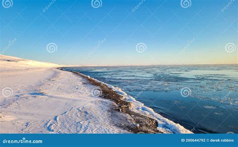 Arctic Ocean Starting To Freeze Stock Photo Image Of Coastline