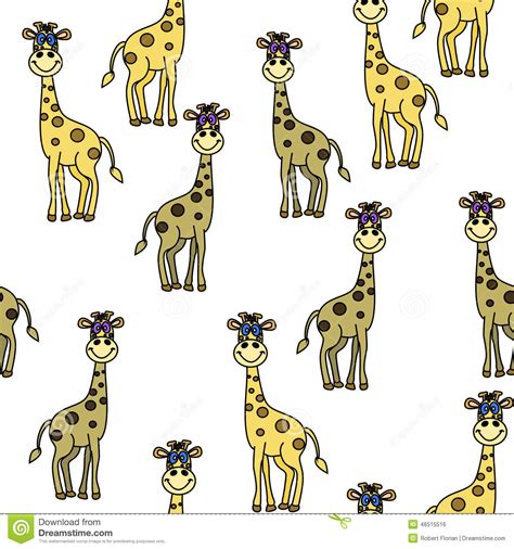 Take a look at this collection if you want to create something great. Baby giraffe pattern stock vector. Illustration of color - 46515516