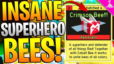 Get all latest and active roblox bee swarm simulator codes and get free bamboo, jelly beans, crafting material to upgrade your favorite bee! ROBLOX BEE SWARM SIMULATOR - NEW SUPERHERO BEE UPDATE ...