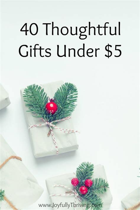 You can get the best discount of up to 95% off. Thoughtful and Frugal Gifts Under $5 | Frugal christmas ...