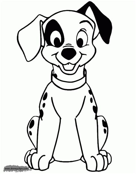 Dalmatian Dog Outline For Coloring Coloring Pages