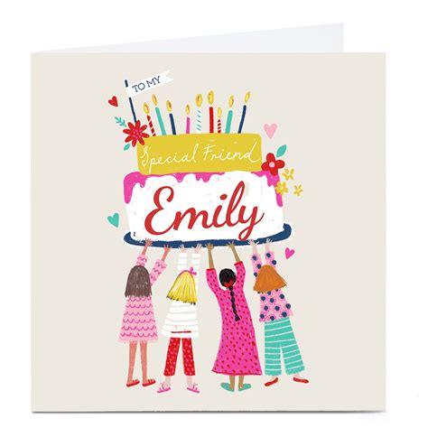 Buy Personalised Kerry Spurling Birthday Card Special Friend For Gbp