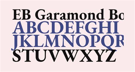 Eb Garamond Bold Free Font What Font Is