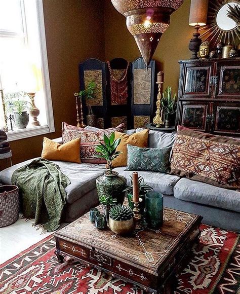 Modern Bohemian Living Room Design