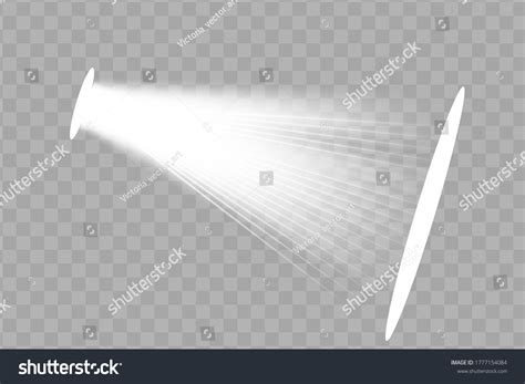 Vector Spotlight Light Effectglow Isolated White เวกเตอร์สต็อก ปลอด