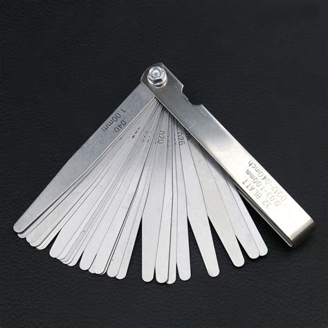32 Blade Gap Feeler Gauge Mm Inch Thickness Measuring Steel Filler Tool