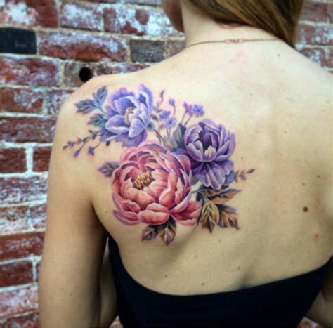 Love The Soft Edges And Colors Realistic Flower Tattoo Tattoos