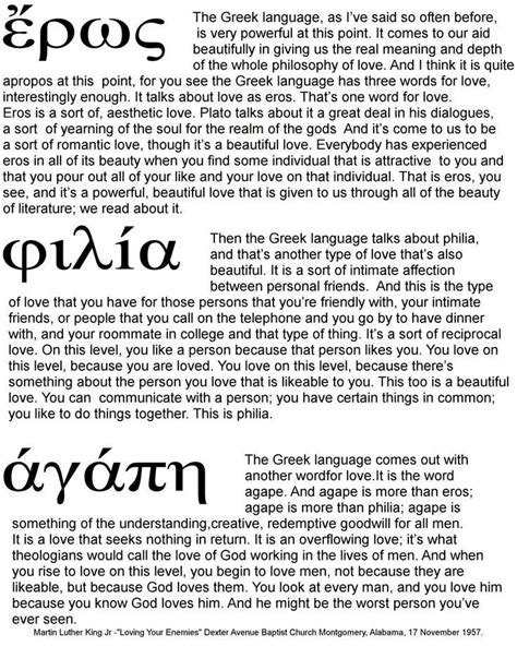 Greek For Kinds Of Love Words Greek Words Agape Tattoo