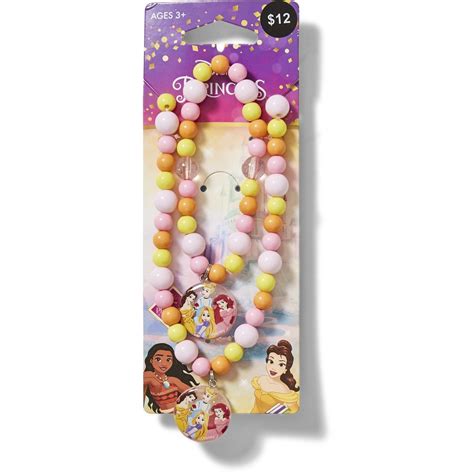 Disney Princess Beaded Bracelet And Necklace Set Multi Big W