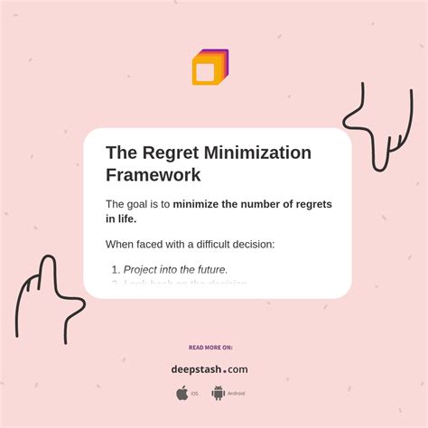 The Regret Minimization Framework Deepstash