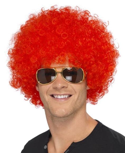 Clown Afro Wig In Red 120gr Weight By Smiffy 42089 Karnival Costumes