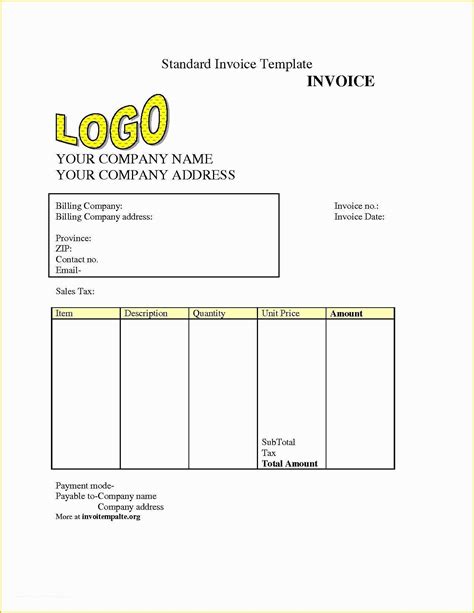 Free Online Invoice Template Of Free Invoice Templet Invoice Template