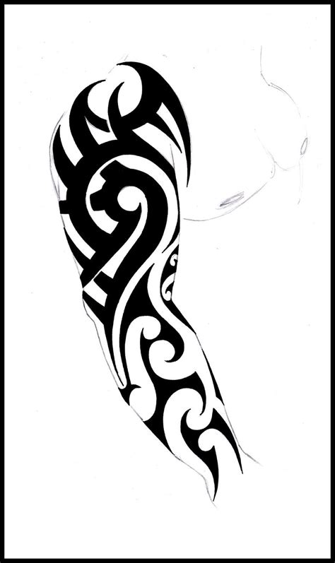 Full Sleeve Tattoo 3 By Shepush On Deviantart Modern Tattoo Designs