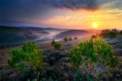 日の出の「平和の谷」の風景 イスラエルの風景 Beautiful 世界の絶景 美しい景色