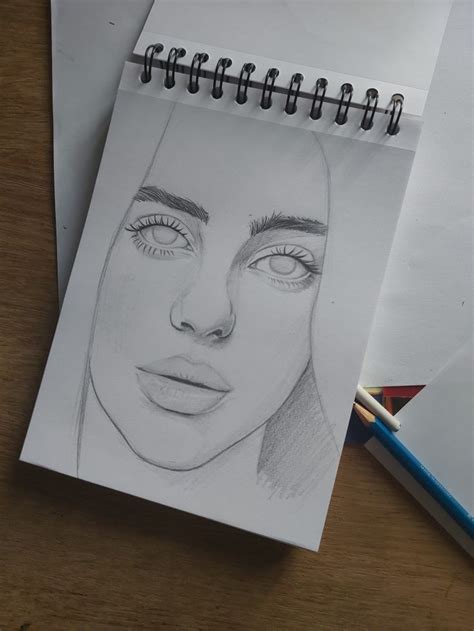Billie Eilish pencil drawing in 2020 | Pencil drawings, Drawings, Art