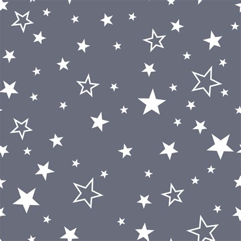 Stars Seamless Pattern Grey And White Star Design For Baby And Kids