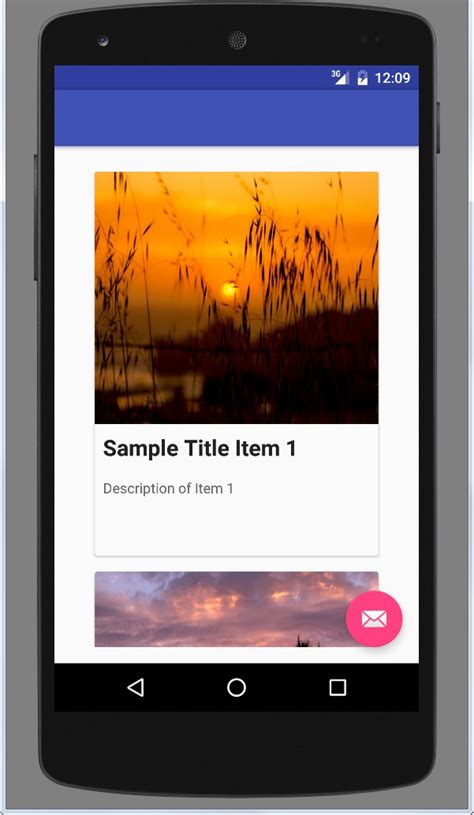 Android CardView And RecyclerView Example