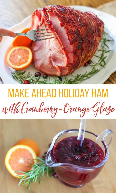 Holiday Ham With Cranberry Orange Glaze