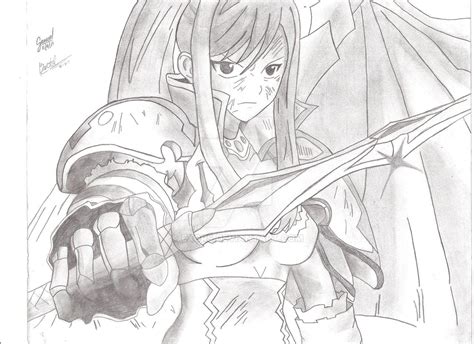 Fairy Tail Erza Black Wing Armor By Exgrs On Deviantart