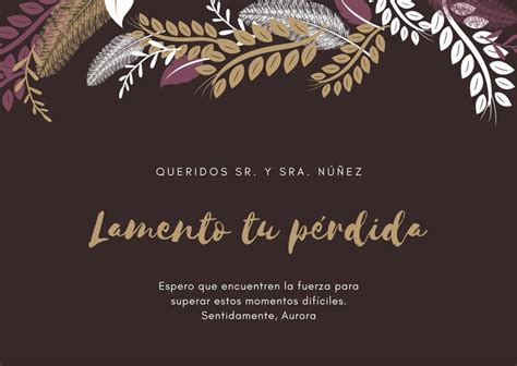 Plantillas Para Tarjetas De Condolencias Gratis Canva