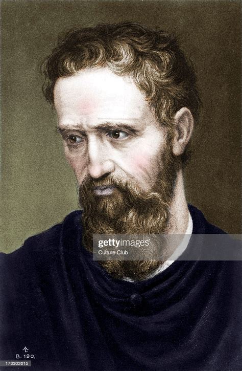 Michelangelo Italian Artist Self Portrait Line Drawing