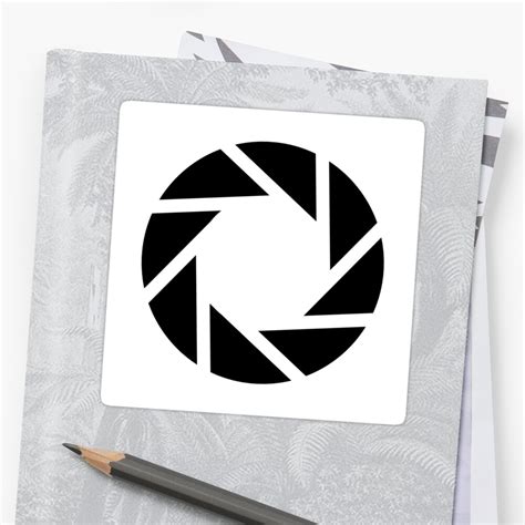 Its resolution is 620x579 and it is transparent background and png. "Aperture Logo" Stickers by GrantVivi | Redbubble