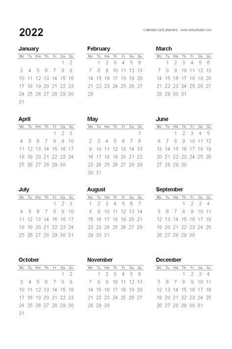 48 Aesthetic Printable Calendars 2022 Both Free And Premium Artofit