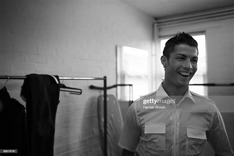 Cristiano Ronaldo Poses For A Portrait Shoot In London On April 20