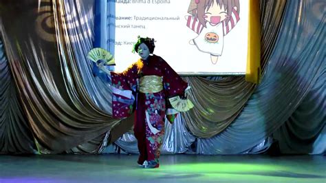 Akari Brima Despoina Традициональный японский танец 2014 Youtube