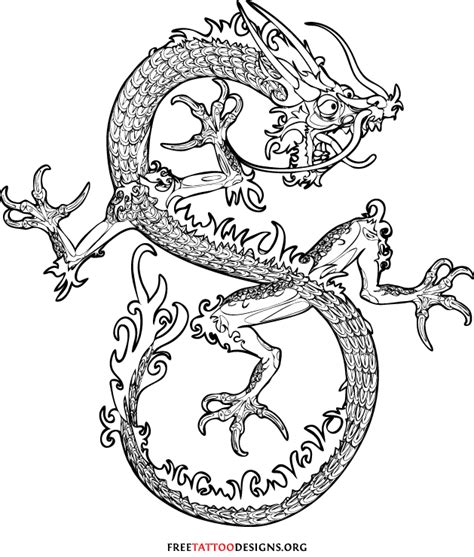 Chinese Dragon Tattoo Outlines Dragon Tattoo Outline Dragon Tattoo