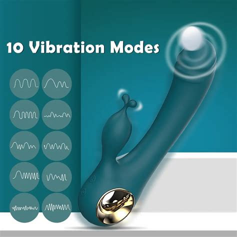 Rabbit Vibrator For Women G Spot Stimulator With 10 Speeds Rechargeable Bendable Dual Motors