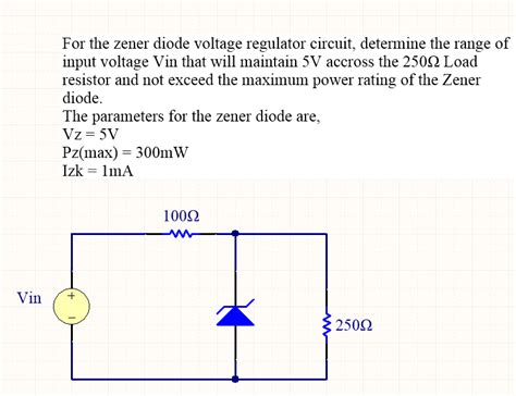 5v Voltage Regulator Using Zener Diode