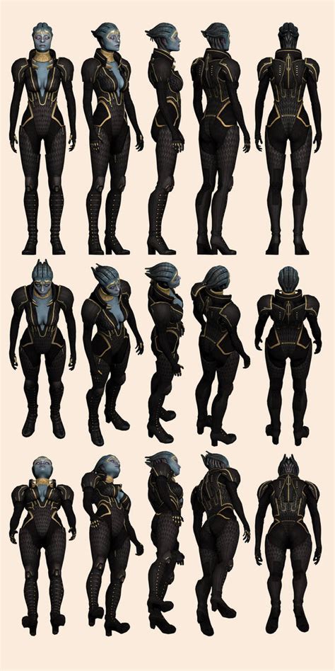 Mass Effect 2 Samara Model Reference By Troodon80 On Deviantart
