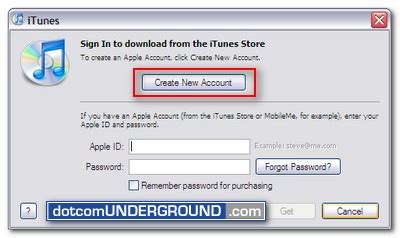 At this point, the app store app will ask you to either sign into your account or create a new one. » Create FREE iTunes App Store account without a credit card