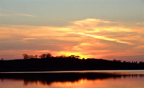 Beautiful Nature Scenery Sunset Lake