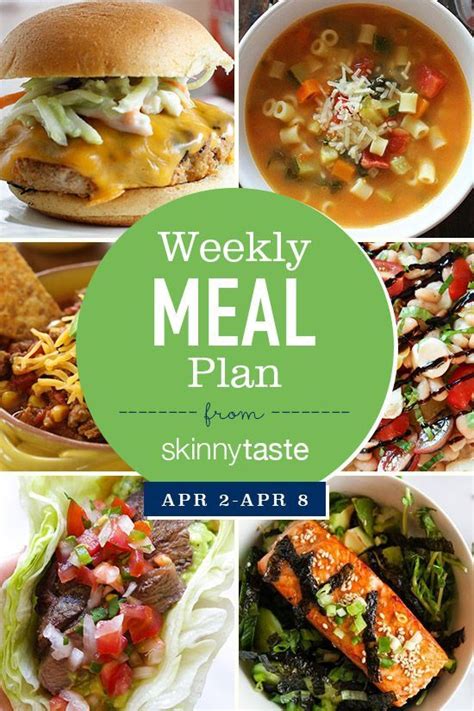 Skinnytaste Meal Plan April 2 April 8 Skinnytaste Healthy Meal