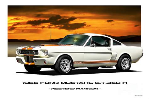 1966 Ford Hertz Mustang Gt350h Photograph By Dave Koontz