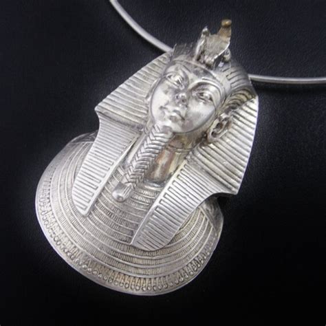 Egyptian Jewelry King Tut Large Pendant Necklace By Salonuber